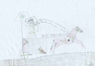 Ashur flag Painting, certesy of Ashur youth of Iran